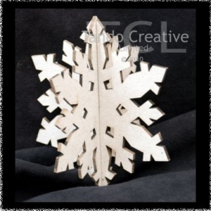 3D Snowflake style 1
