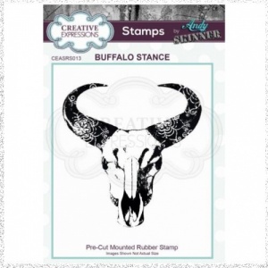CE Rubber Stamp by Andy Skinner Buffalo Stance