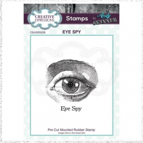 Creative Expressions Andy Skinner Eye Spy 1.9 in x 1.9 in Rubber Stamp