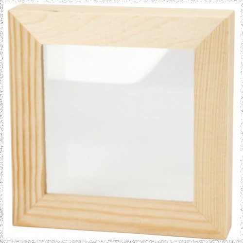 3D Frame 12.3x12.3x2.5cm 1pc pine