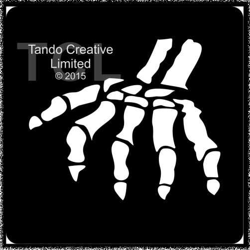 Mini Stencil - Skeletal Hand