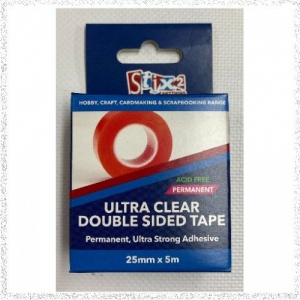 Ultra Clear Double Sided Tape 25mm x 5m