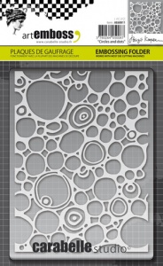Carabelle Studio Circles and Dots A6 Embossing Folder