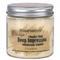 Chunky Clear Deep Impression Embossing Enamel