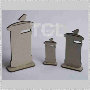 Post Boxes standing, set of 3