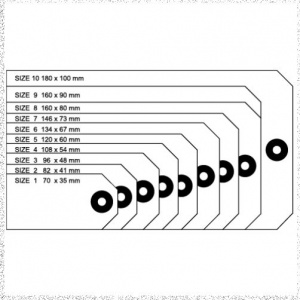 16 of Tags Size 1 70x35mm